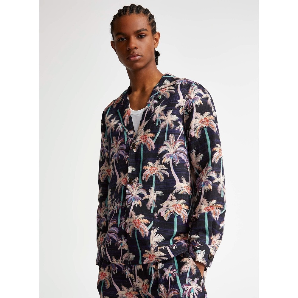 Scotch & Soda‎ Palm Tree Printed 2 Piece Suit size XL 32x28 Linen Lightweight